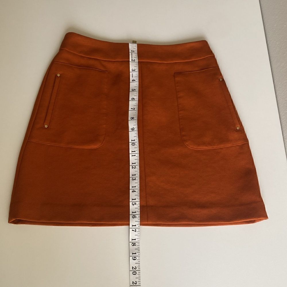 H&M Burnt Orange Mini Skirt Size 6 - Picture 9 of 10